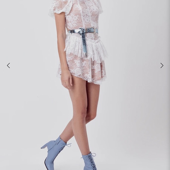 FOR LOVE AND LEMONS 🍋 VERBENA LACE TIERED DRESS - Picture 9 of 10